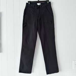 H&M black highwaisted cargo pants, size 4
